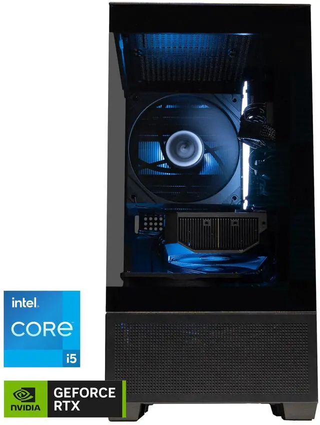 Alt view image 3 of 7 - Alexander PCs Dagger - GeForce RTX 5060 - Intel Core i5-14400F - DLSS 4 - 32GB DDR5 6000MHz RGB RAM - 1TB Gen 4 NVMe SSD - 650W Gold PSU - WiFi & BT - USA Assembly & Support - Veteran Owned
