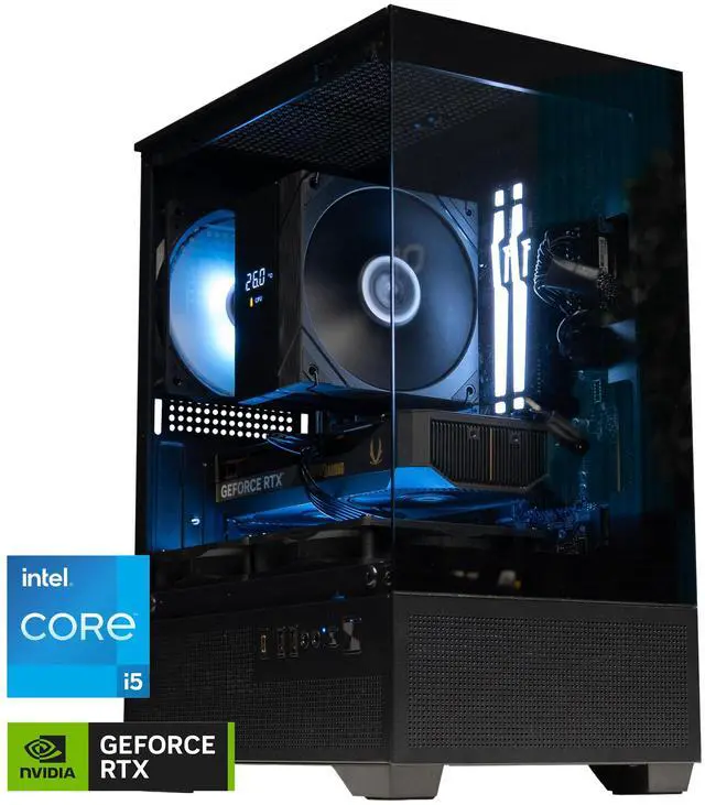 Main image of Alexander PCs Dagger - GeForce RTX 5060 - Intel Core i5-14400F - DLSS 4 - 32GB DDR5 6000MHz RGB RAM - 1TB Gen 4 NVMe SSD - 650W Gold PSU - WiFi & BT - USA Assembly & Support - Veteran Owned