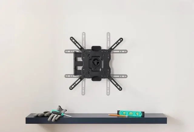 Alt view image 4 of 5 - Full Motion Articulating TV Monitor Wall Mount for 26" to 55" TVs and Flat Panels up to 80 Lbs, Black
