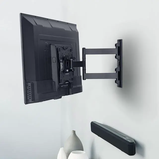Alt view image 5 of 5 - Full Motion Articulating TV Monitor Wall Mount for 26" to 55" TVs and Flat Panels up to 80 Lbs, Black