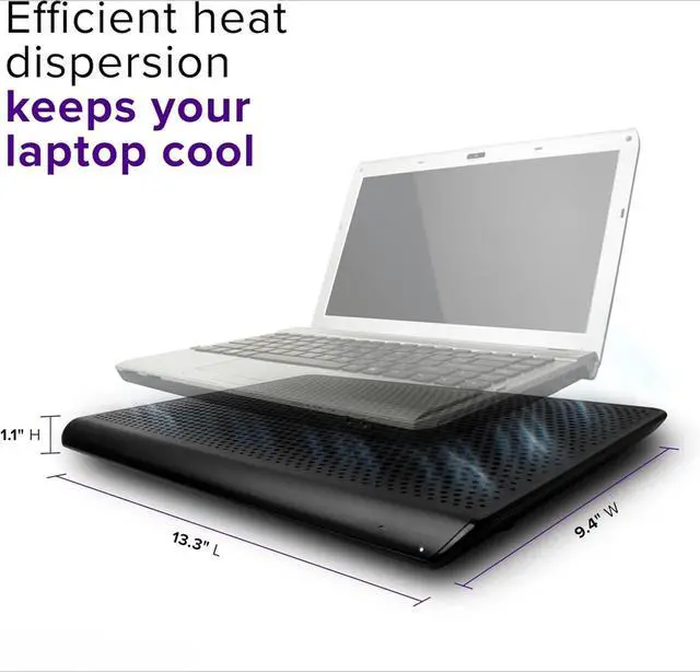 Alt view image 3 of 5 - Chill Mat for up to 16-Inch Laptop, Black (PA248U5)