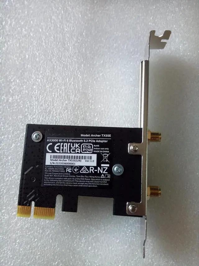 Alt view image 3 of 4 - WiFi 6 PCIe WiFi Card for Desktop PC AX3000 (Archer TX55E), Bluetooth 5.2, WPA3, 802.11ax Dual Band Wireless Adapter with MU-MIMO, Ultra-Low Latency, Supports Windows 11, 10 (64bit) Only