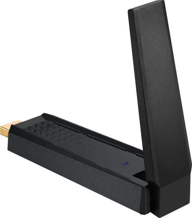 Alt view image 3 of 6 - AXE5400 WiFi 6E USB Adapter - WLAN up to 5400 Mbps (6GHz, 5GHz, 2.4GHz Wireless), USB 3.2 Gen 1, MU-MIMO, 2X High-Gain Tri-Band Antennas, Beamforming, WPA3 - Cradle Included