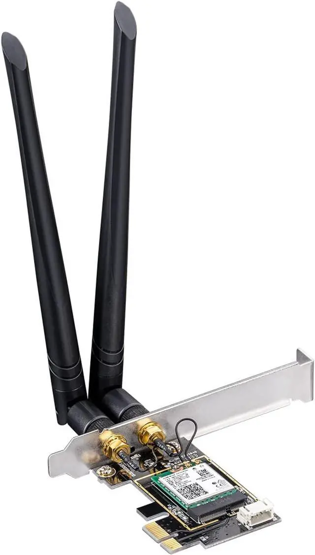 Alt view image 2 of 6 - New AX3000 Wireless WiFi 6 PCIe Card for PC, Bluetooth 5.2, AX200, 3000Mbps WiFi 6 Speed, 802.11ax/ac/a/b/g/n, Windows 11, 10, WE3000