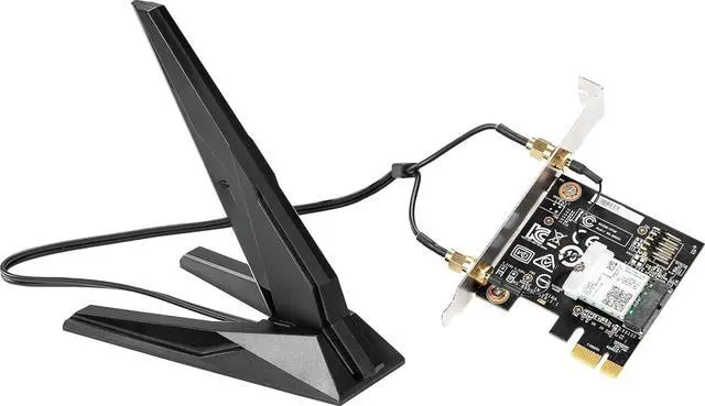 Alt view image 2 of 2 - Dual Band AX 200 WiFi 6 Bluetooth 5.0 Long Range Wireless MU-MIMO PCIe Network Adapter Card (AX916C)