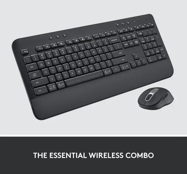 Alt view image 3 of 5 - MK650 Combo for Business, Wireless Mouse and Keyboard, Logi Bolt, Bluetooth, SmartWheel, Globally Certified, Windows/Mac/Chrome/Linux - Graphite