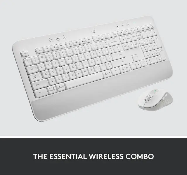 Alt view image 5 of 6 - MK650 Combo for Business, Wireless Mouse and Keyboard, Logi Bolt, Bluetooth, SmartWheel, Globally Certified, Windows/Mac/Chrome/Linux - Off-White