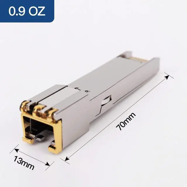 Alt view image 5 of 5 - FOR-2PACK 1.25/2.5/5/10G SFP+ RJ45 Copper Module - Up to 30m with CAT.6a/7 Compatibility for Cisco, Ubiquiti, Netgear, D-Link, Supermicro, TP-Link, Mikrotik, Unifi and More, SFP 10GBase-T Transceiver