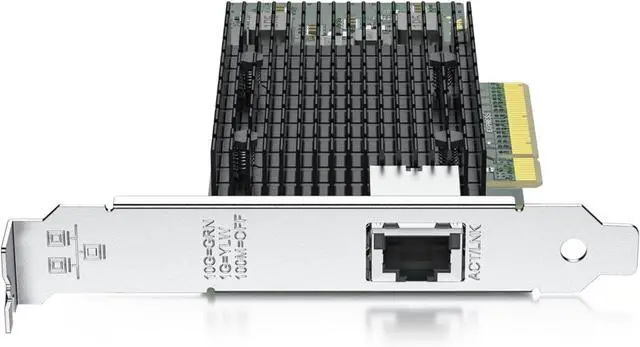 Alt view image 4 of 5 - 10Gb PCI-E NIC Network Card, Single Copper RJ45 Port, with Intel X540-BT1 Controller, PCI Express Ethernet LAN Adapter Support Windows Server/Windows/Linux/ESX, Compare to Intel X540-T1