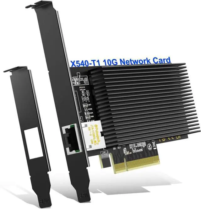 Main image of 10Gb Base-T PCI-e Network Card, Intel X540-T1 Controller, 10Gbps Ethernet Adapter with 10Gbe RJ45 Port  10G NIC Card, Support Windows/Windows Server/Linux/Vmware/ESX