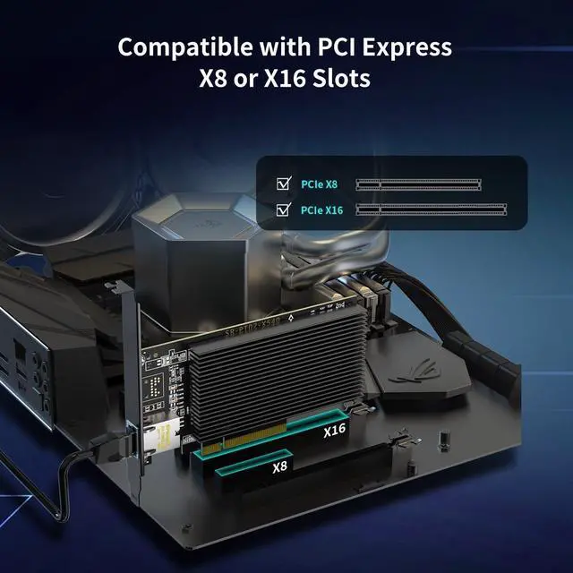 Alt view image 5 of 5 - 10Gb Base-T PCI-e Network Card, Intel X540-T1 Controller, 10Gbps Ethernet Adapter with 10Gbe RJ45 Port  10G NIC Card, Support Windows/Windows Server/Linux/Vmware/ESX