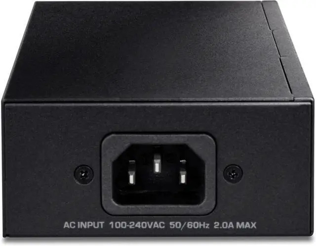 Alt view image 4 of 6 - FOR-10G PoE++ Injector, Supplies PoE (15.4W), PoE+ (30W), or PoE++ (90W), Converts a Non-PoE Port to A PoE ++ 10G Port, Metal Housing, Black, TPE-319GI