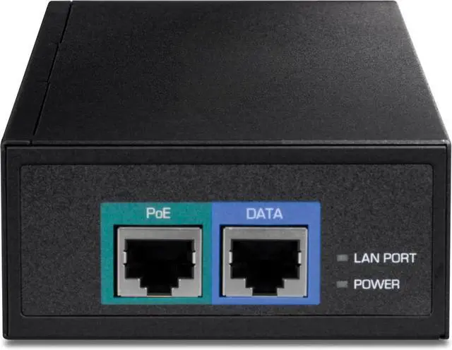 Alt view image 3 of 6 - FOR-10G PoE++ Injector, Supplies PoE (15.4W), PoE+ (30W), or PoE++ (90W), Converts a Non-PoE Port to A PoE ++ 10G Port, Metal Housing, Black, TPE-319GI