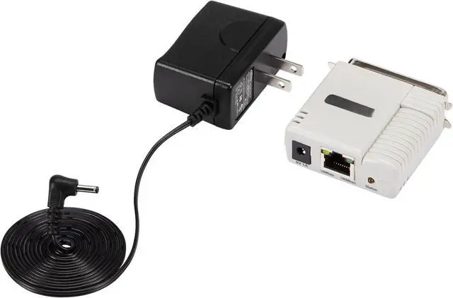 Alt view image 4 of 4 - Ethernet to Parallel Network Print Server, 10/100Mbps LAN, WebUI, Centronics Ethernet Printer Server Adapter, TAA