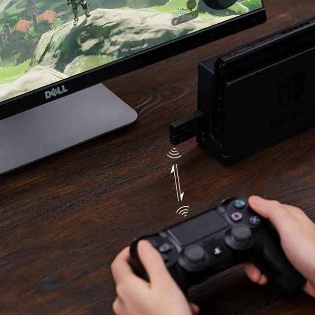 Alt view image 4 of 4 - USB Wireless Adapter 2 for Windows, Mac & Raspberry Pi Switch/Switch 2, Compatible with Xbox Series X & S Controller Xbox One Bluetooth Controller PS5/PS4/PS3 Controller with OTG Cable