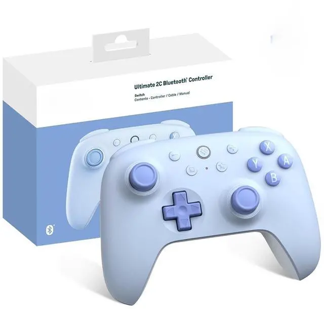 Main image of Ultimate 2C Bluetooth Controller (Hall Effect Joystick Update) - for Switch, with Remappable L4/R4 Bumpers, 6-axis Motion Control, Rumble Vibration and Turbo Function (Blue)