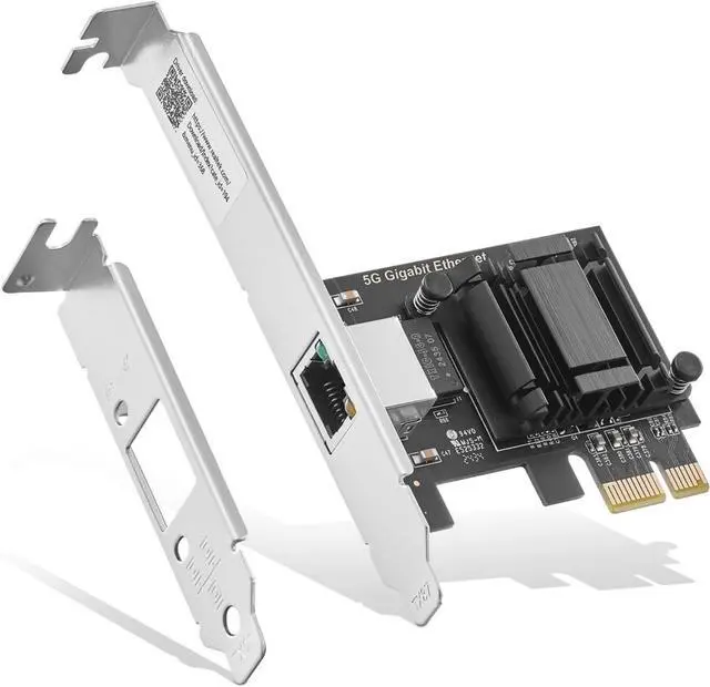 Main image of 5G PCIe Network Adapter, RTL8126 5G/2.5G/1G/100Mbps Ethernet Card RJ45 LAN Controller with Low Profile, Support PXE for Windows 11/10, Linux