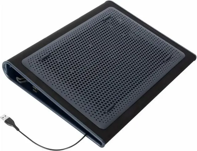 Alt view image 3 of 5 - 17 Inch Dual Fan Lap Chill Mat - Soft Neoprene Laptop Cooling Pad for Heat Protection, Fits Most 17" Laptops and Smaller - USB-A Connected Dual Fans for Heat Dispersion (AWE55US)