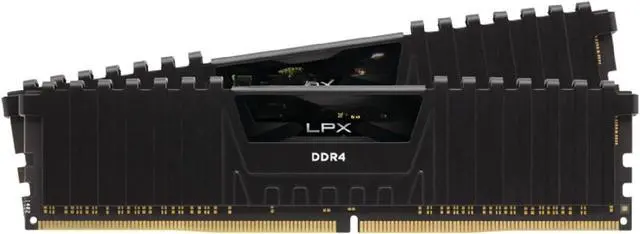 Main image of VENGEANCE LPX DDR4 RAM 32GB (2x16GB) 3200MHz CL16-20-20-38 1.35V Intel AMD Desktop Computer Memory - Black (CMK32GX4M2E3200C16)