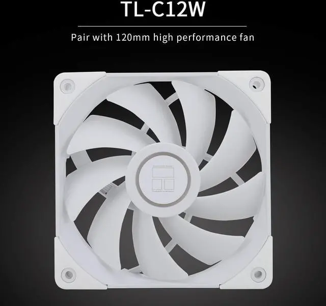 Alt view image 5 of 6 - Peerless Assassin 120 White CPU Air Cooler, 6 Heat Pipes,TL-C12W PWM Fan,Aluminium Heatsink Cover, AGHP Technology, for AMD AM4/AM5/Intel LGA 1700/115X/1851/1200/2066/2011 (PA120 White)