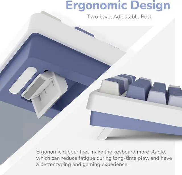 Alt view image 3 of 5 - M75 Mechanical Keyboard with OLED Smart Display and Volume Knob, 2.4G/USB-C/BT Gasket Mounted 75% Layout Wireless Gaming Keyboard with 81 Keys, RGB Backlit Hot-Swappable Red Switch