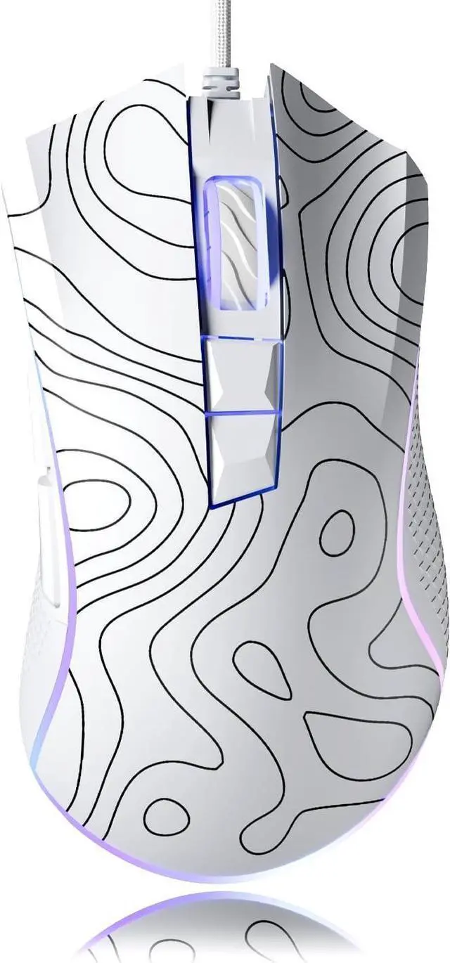 Main image of G705 Wired Gaming Mouse, 12000 DPI RGB Gaming Mouse with 12 Backlit Modes & 7 Macro Buttons, PC Gaming Mice Support DIY Keybinding, Mouse Gamer Computer Mouse for Laptop PC Mac Windows,