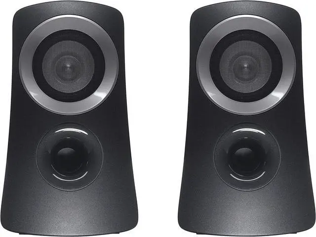 Main image of Z313 2.1 Multimedia Speaker System with Subwoofer, Full Range Audio, 50 Watts Peak Power, Strong Bass, 3.5mm Inputs, PC/PS4/Xbox/TV/Smartphone/Tablet/Music Player - Black