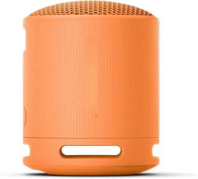 Alt view image 3 of 5 - SRS-XB100 Wireless Bluetooth Portable Lightweight Super-Compact Travel Speaker, Durable IP67 Waterproof & Dustproof Shower Speaker, 16 Hour Battery, Versatile Strap, & Hands-free Calling, Orange