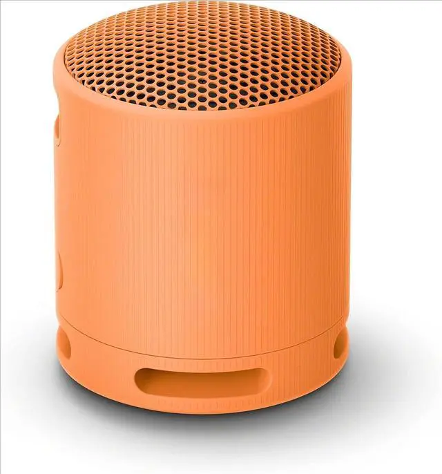 Main image of SRS-XB100 Wireless Bluetooth Portable Lightweight Super-Compact Travel Speaker, Durable IP67 Waterproof & Dustproof Shower Speaker, 16 Hour Battery, Versatile Strap, & Hands-free Calling, Orange