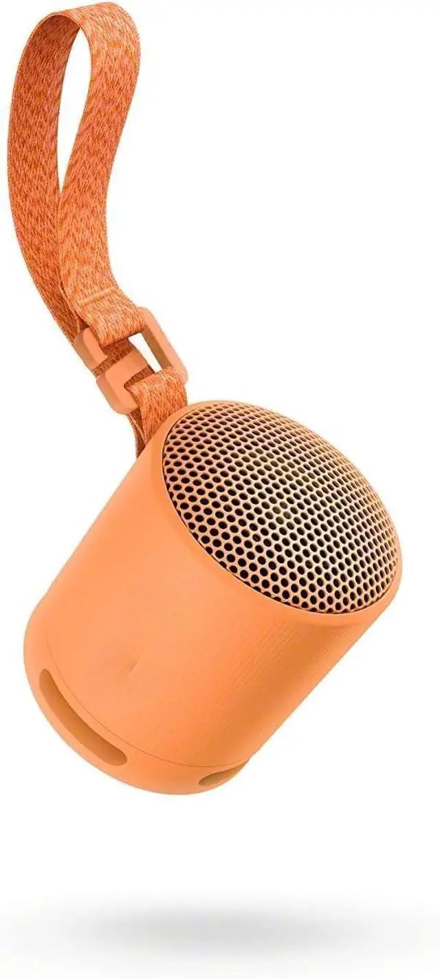 Alt view image 4 of 5 - SRS-XB100 Wireless Bluetooth Portable Lightweight Super-Compact Travel Speaker, Durable IP67 Waterproof & Dustproof Shower Speaker, 16 Hour Battery, Versatile Strap, & Hands-free Calling, Orange