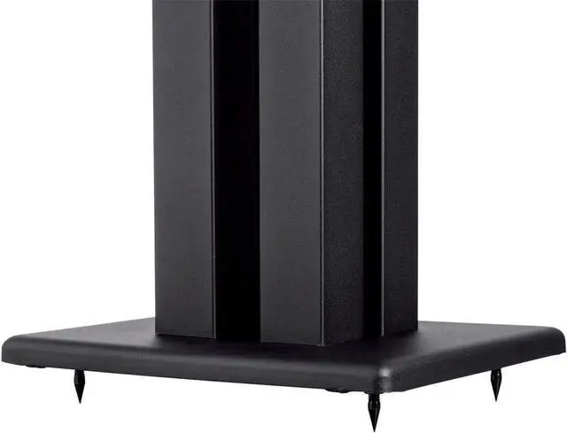 Alt view image 4 of 4 - FOR-24 Inch Speaker Stand (Each) - Supports 75 lbs, Adjustable Spikes, Compatible With Bose, Polk, Sony, Yamaha, Pioneer and others, Black