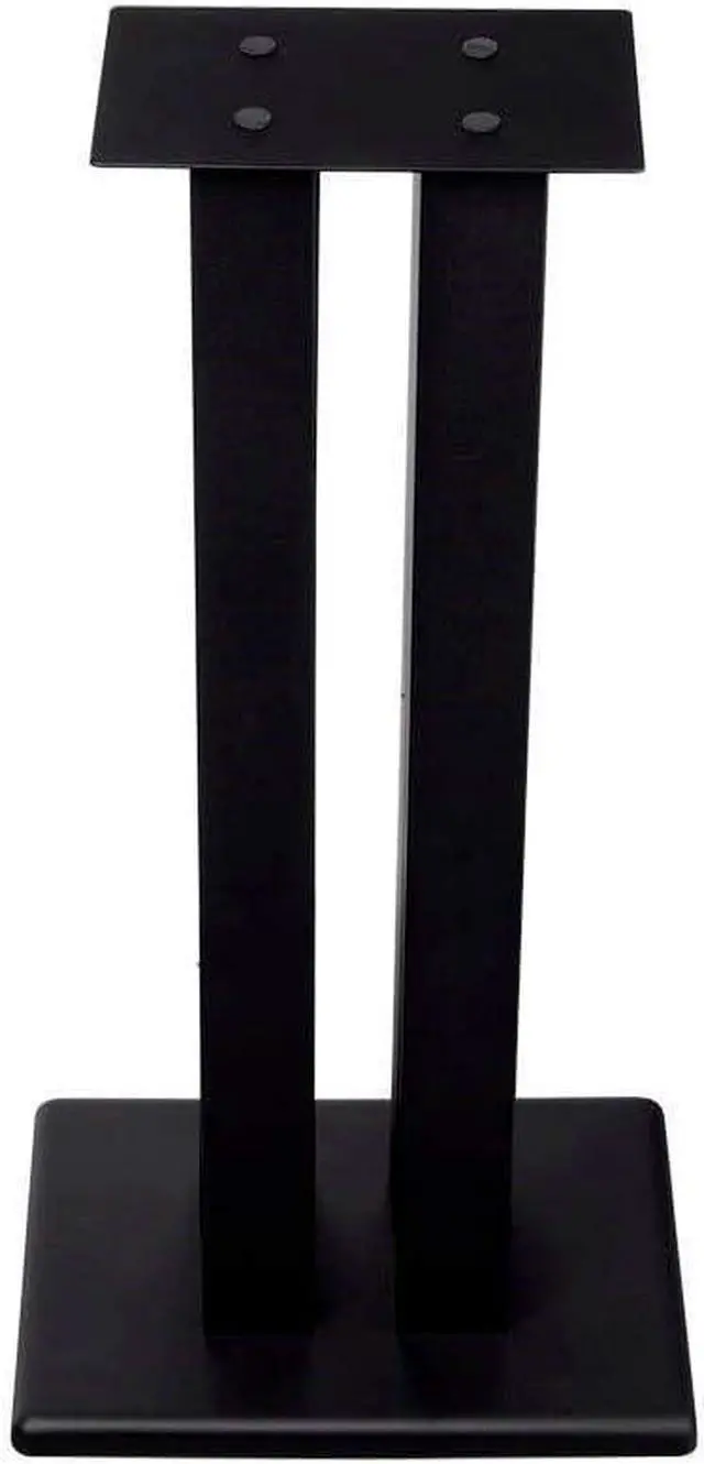 Alt view image 3 of 4 - FOR-24 Inch Speaker Stand (Each) - Supports 75 lbs, Adjustable Spikes, Compatible With Bose, Polk, Sony, Yamaha, Pioneer and others, Black
