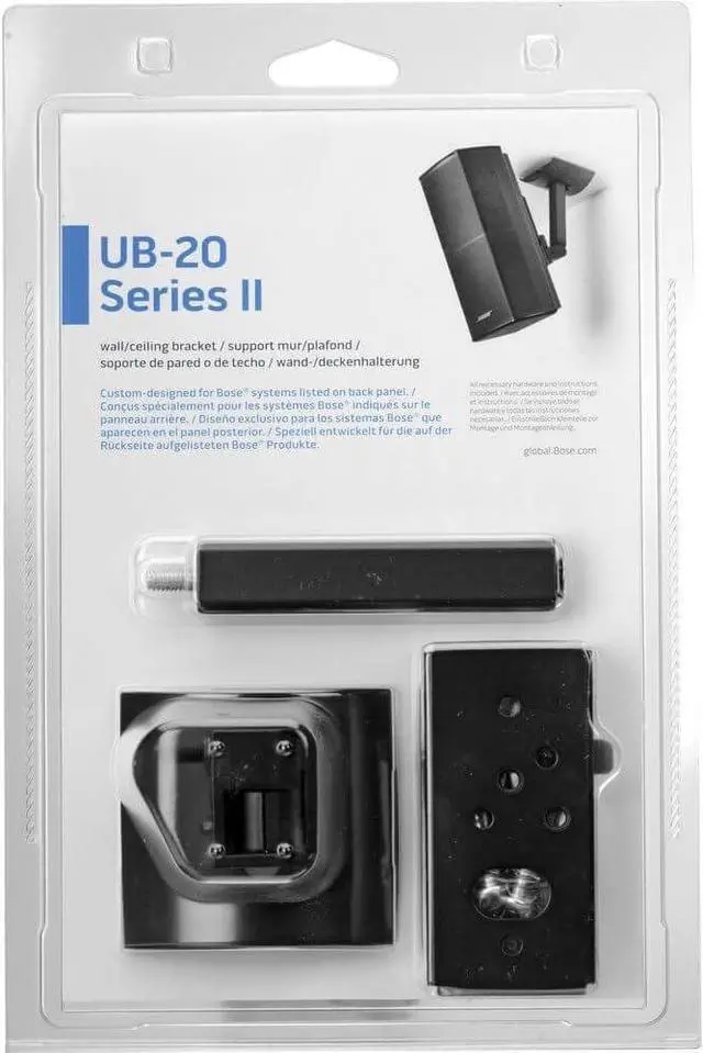 Alt view image 2 of 3 - UB-20 Series II Wall/Ceiling Bracket Black