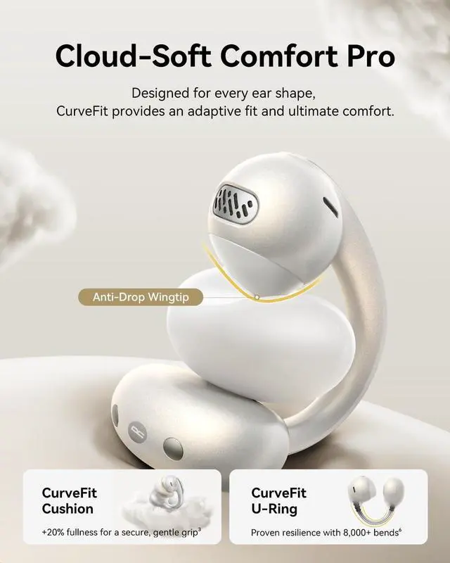 Alt view image 2 of 3 - FOR HT2 Hybrid Active Noise Cancelling Headphones, Wireless Over Ear Bluetooth Headset, 60H Playtime, Hi-Res Audio Custom EQ via App Deep Bass Comfort Fit Ear Cups, for Home Office Travel Purple