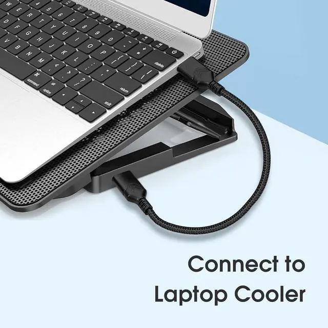 Alt view image 2 of 3 - USB 3.0 Male to Male Cable, USB A to USB A High Speed Data Cord Compatible with Hard Disk Drive/Laptop Cooler/Set-top Box/DVD Player/TV/Camera and More (5 FT, Black)