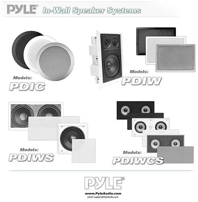 Alt view image 4 of 6 - for6.5'' In-Wall/In-Ceiling Midbass Speakers (Pair) - 2-Way Woofer Speaker System Directable 1 Titanium Dome Tweeter Flush Mount Design w/ 65Hz - 22kHz Frequency Response 250 Watts Peak -  PDIC60