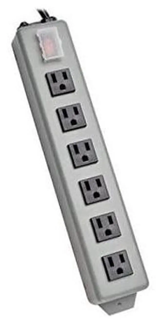 Main image of FOR-6 Outlet Waber Industrial Power Strip 6ft Cord with 515P Plug 6SP blue