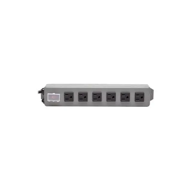 Alt view image 2 of 7 - FOR-6 Outlet Waber Industrial Power Strip 6ft Cord with 515P Plug 6SP blue