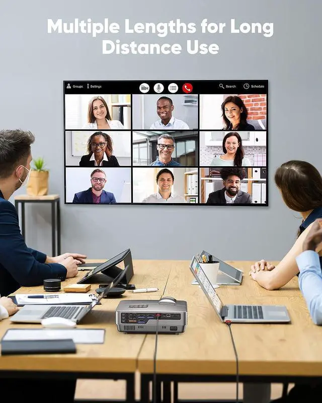 Alt view image 7 of 7 - FOR 4K DisplayPort to HDMI Adapter Uni-Directional DP 1.2 to HDMI 2.0 Nylon Braided Converter Cable Male to Female Compatible with Laptop Desktop TV/HDTV Monitor Projector Grey [Passive]