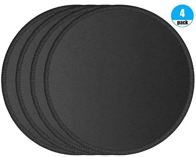 Main image of FOR 4 Pack Computer Mouse Pad with NonSlip Rubber Base PremiumTextured Mousepads Bulk with Stitched Edges Mouse Pads Pack for Computers Laptop PC Office Home 79x79 inches 3mm Black