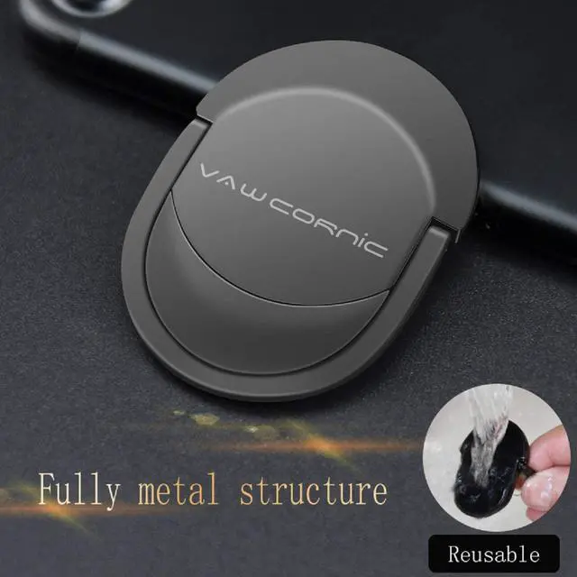 Alt view image 4 of 7 - FOR Cell Phone Ring Holder Phone Grip 360 X 120 Degree Rotation Ultra Thin Finger Ring Kickstand for Magnetic Car Mount Compatible with Cellphone Tablet Kindle Switch Lite and More