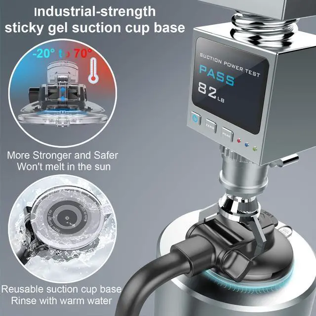 Alt view image 5 of 7 - FOR Car Phone Holder Mount Sturdy Car Phone Mount with 8.26-Inch Gooseneck Long Arm Industrial-Strength Strong Suction Cup Car Mount Universal Dashboard Windshield Phone Holder Car for CellPhone