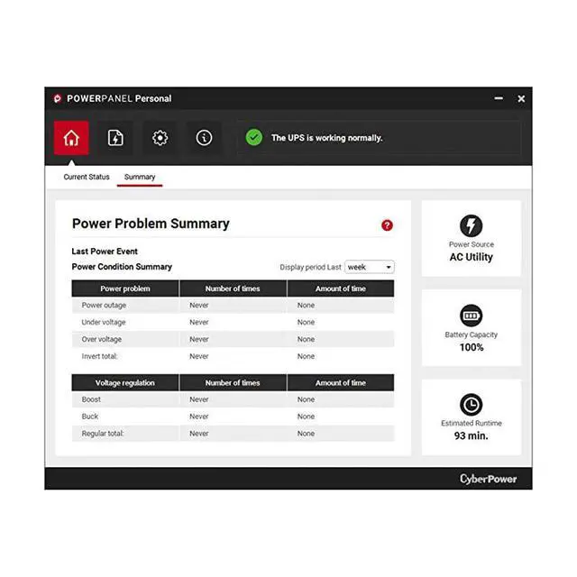 Alt view image 7 of 7 - EC550G Ecologic Battery Backup & Surge Protector UPS System, 550VA/330W, 8 Outlets, ECO Mode, Compact Uninterruptible Power Supply
