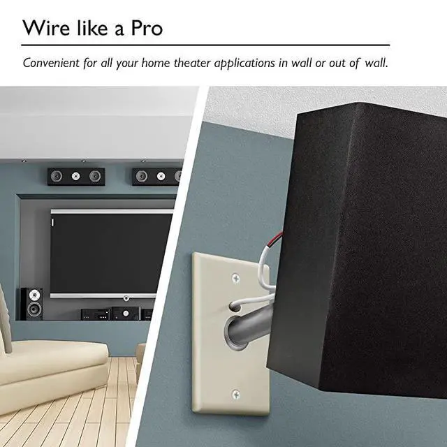 Alt view image 4 of 6 - FOR-12 AWG CL2 OFC in Wall Speaker Wire  Pro Series 12 AWG Gauge 100 Feet 3048 MetersWhite OFC Oxygen Free Copper UL CL2 Rated inWall Speaker Wire Cable for Home Theater and Car Audio