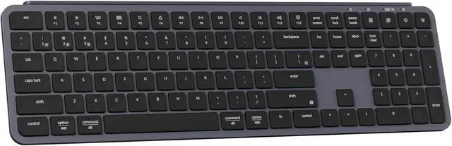 Main image of Full-Size Ultra-Slim Wireless ZMK Custom Keyboard, Triple-Mode 2.4 G/Bluetooth 5.2/Wired Programmable, Lightweight Quiet Key Space Gray