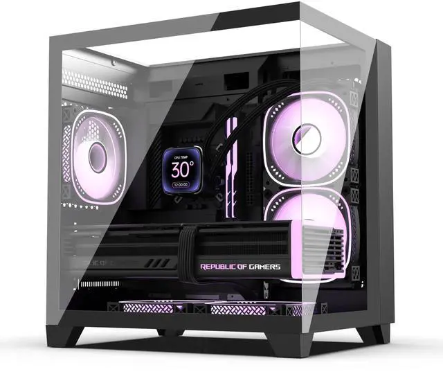 Alt view image 6 of 6 - Prebuilt Gaming PC Desktop Computer,Intel Core i7 Desktopup to 3.9GHz,GTX1660Super Graphics Card with 6GB GDDR6 Video Memory,16GB DDR4 RAM, 1TB NVME SSD,WiFi 5.0,RGB Fan x4,Suitable for gaming