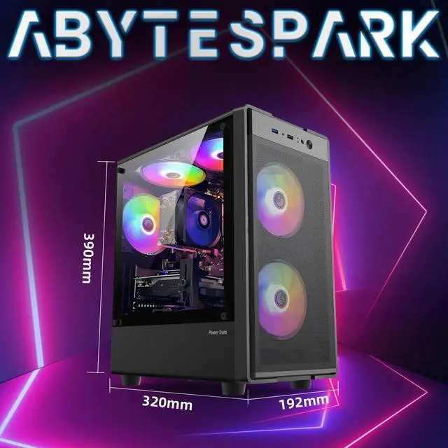 Alt view image 6 of 7 - Prebuilt Gaming PC Desktop Computer , Intel 14th Core i5-14400Fup To 4.7GHz,32GB DDR4 3200 RAM, 1TB M.2 NVME SSD,RTX2060 6GB GDDR6 Graphics Card WIFI6 HDMI,RGB Fan x5,Windows 11 Home