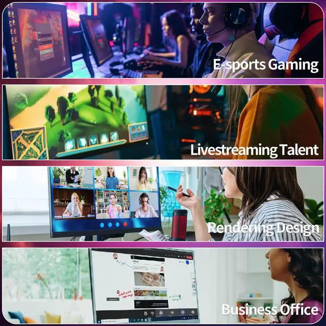 Alt view image 6 of 7 - Prebuilt Gaming PC Desktop Computer,Core i7 7700 Desktop,Operating at A Frequency of 3.6-4.2 GHz,RTX 4060 Graphics Card with 8GB GDDR6 Video Memory,16GB RAM, 1TB NVME SSD,WiFi 5.0,RGB Fan x4