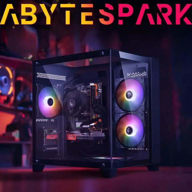 Alt view image 5 of 7 - Prebuilt Gaming PC Desktop Computer,Intel Core i7 Desktop,Operating at A Frequency of 3.4-3.9 GHz,RX590 Graphics Card with 8GB GDDR5 Video Memory,16GB RAM, 1TB NVME SSD,WiFi 5.0,RGB Fan x5