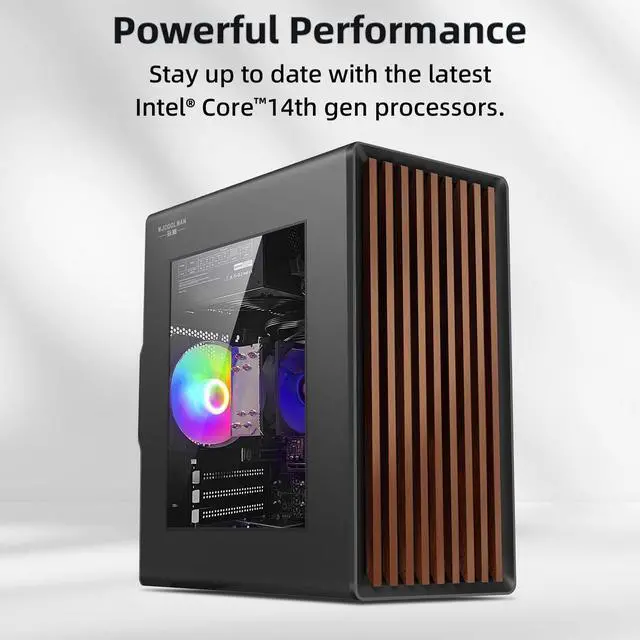Alt view image 3 of 7 - Tower Business Desktop Computer PC - Intel 14th Generation Core i7-14650HX 16 cores and 24 Threads, 16GB DDR4 3200 RAM, 1TB M.2 NVME SSD,Windows 11 Home,WiFiHDMI,RJ-45,Wired Keyboard & Mouse.